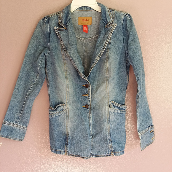 90s Vtg Light Denim Jacket Size M Retro Mossimo - Picture 4 of 8